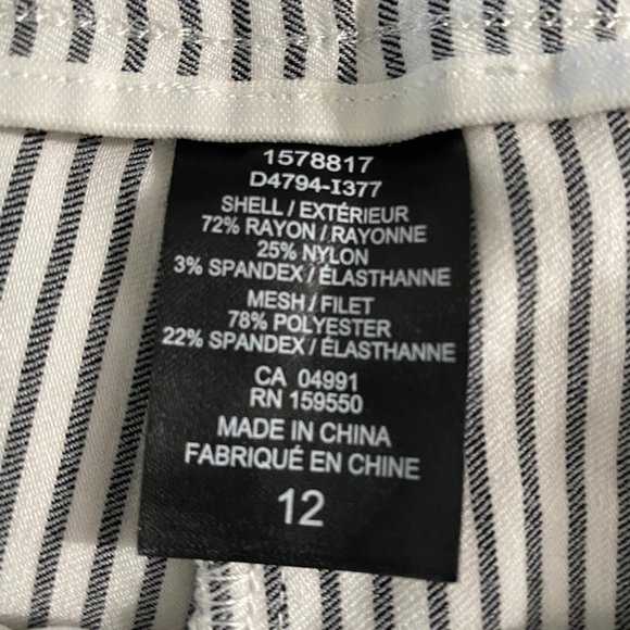 Hilary Radley sz12 striped ankle pant - Picture 3 of 8